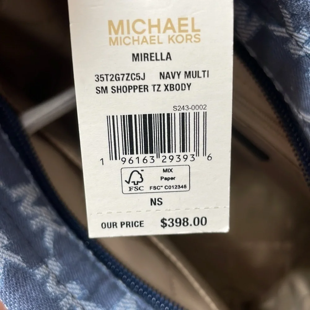 MICHAEL KORS 💙 Small Logo Jacquard Crossbody Bag tote